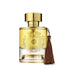 ANARCH Maison Alhambra by Royal Oud Perfumes features a clear glass bottle with ornate gold accents, a brown tassel on the neck, golden yellow perfume, and the name ANARCH displayed at the bottom.